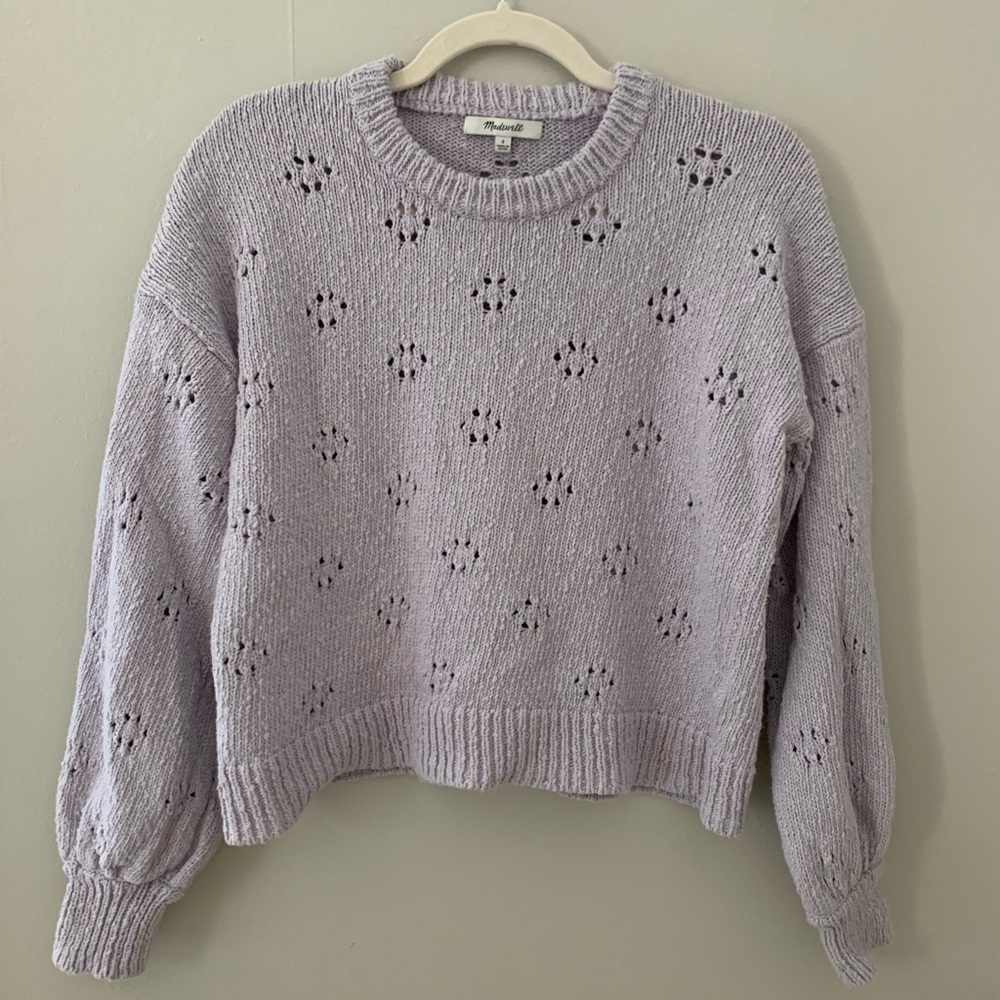 lavender madewell sweater